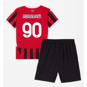 Dětské fotbalový komplet AC Milan Tammy Abraham #90 Domácí košile 2024-25 Krátkým Rukávem